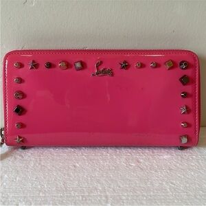 Christian Louboutin✨ Pink Studded Wallet